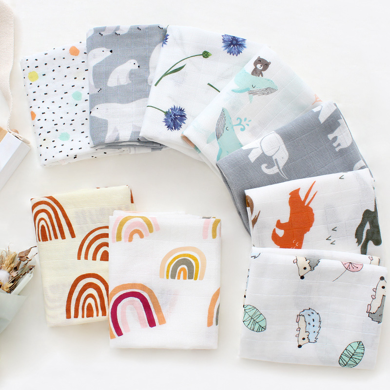 60X60cm Baby Dekens Pasgeboren - Muslin Swaddle Wrap recensie en prijs
